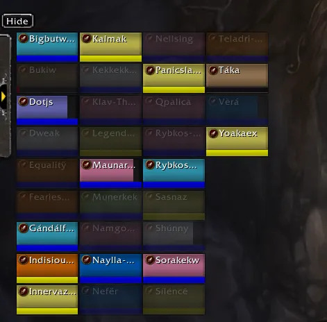 RaidOpacity Blizzard raid-frame configuration.