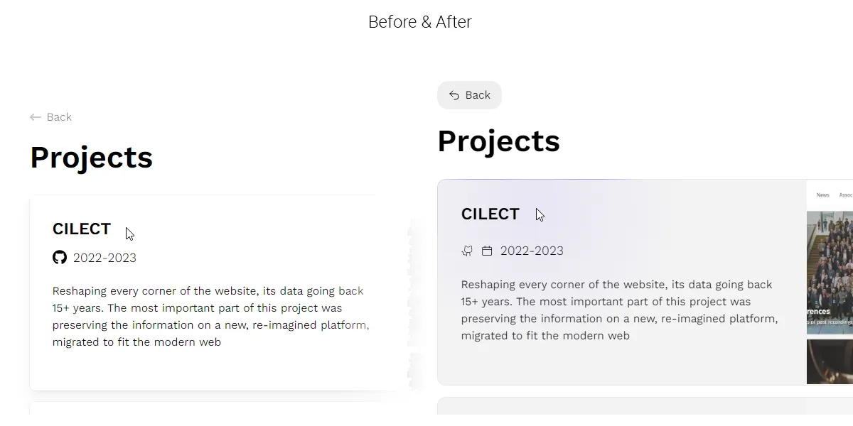Image accompanying Improving the interface